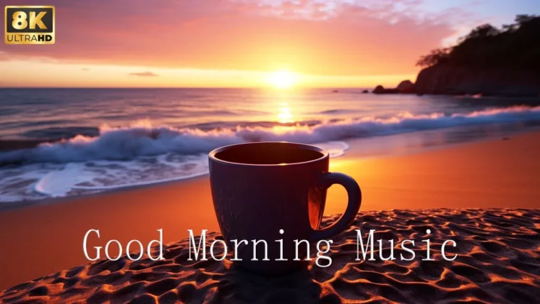 8K HDR - SOFT Morning Music For Peaceful Meditation & Stress Relief 432Hz
